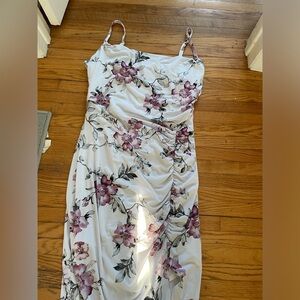 Le Chateau floral cowl neck midi dress